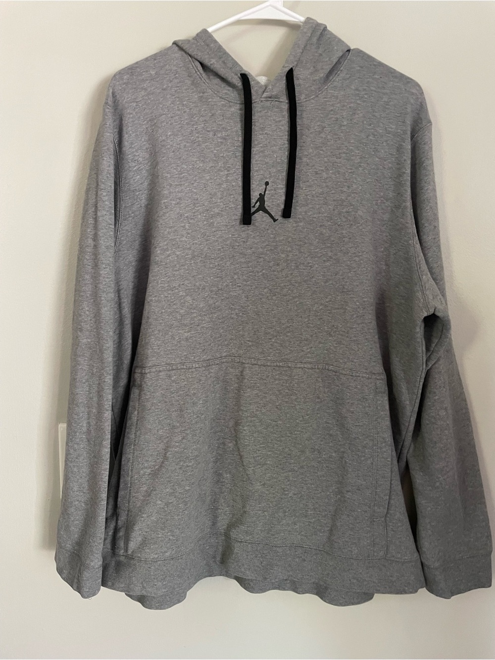 Jordan Dri-FIT Air Fleece Pullover Hoodie Men's XL Heather Gray Jumpman